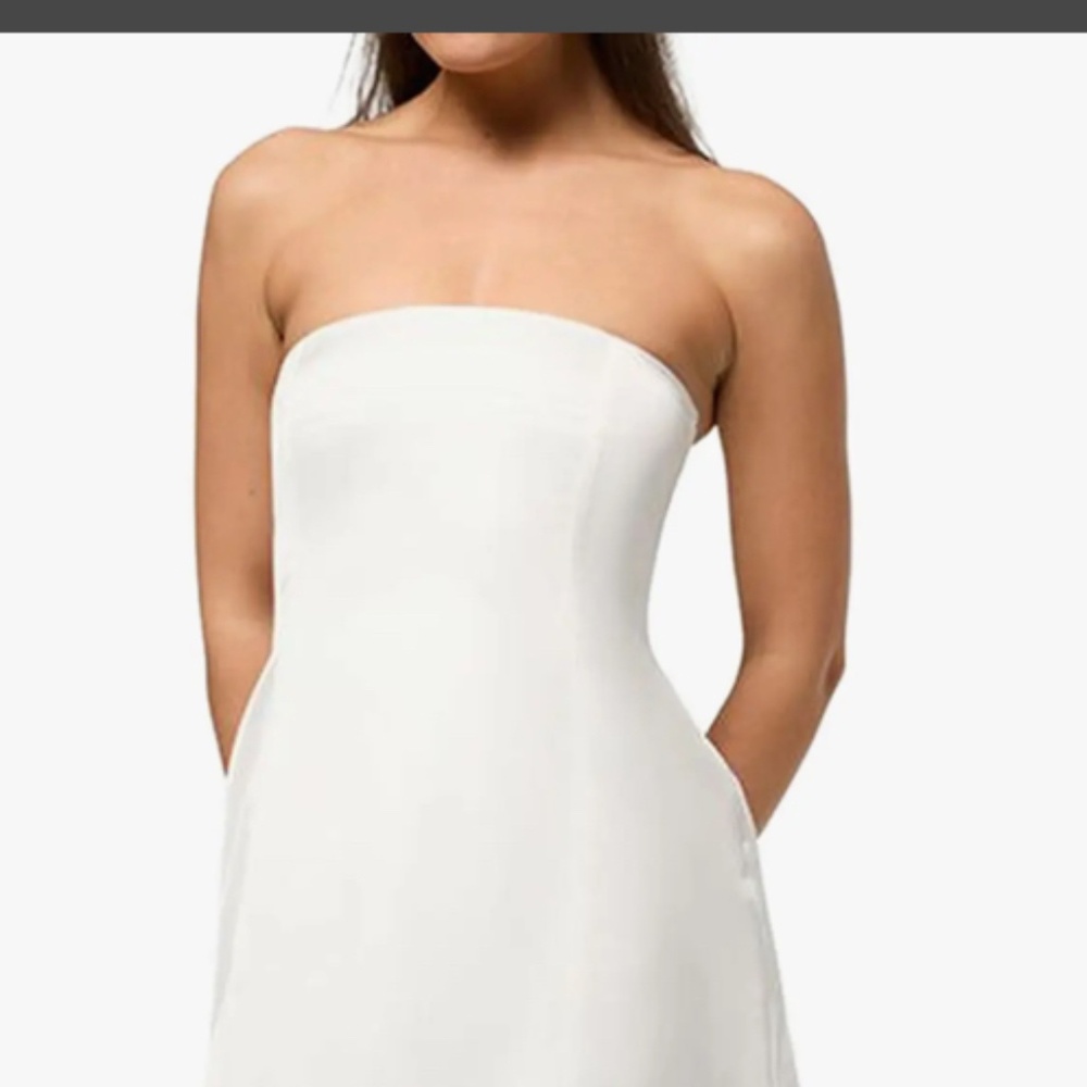 WeWoreWhat Corset Sheer Maxi Dress NWT in White, size 0